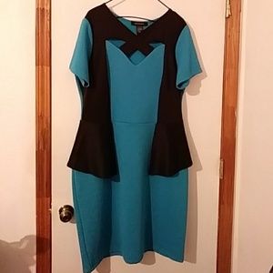 Ashley Stwart 18/20 Bodycon Peplum Dress